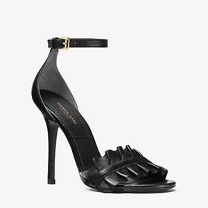 Michael Kors Collection Priscilla Heel. Black leather. Size EU 37 US 6.5